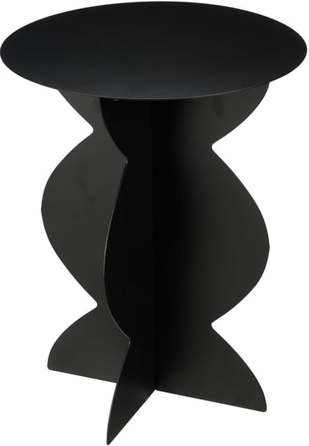 Mica Decorations Rafi Bijzettafel - H50 x Ø40 cm - IJzer - Zwart