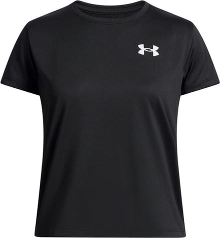 Under Armour UA Tech SSC-BLK Meisjes Sportshirt - Zwart - Wit