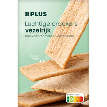 Luchtige crackers Vezelrijk