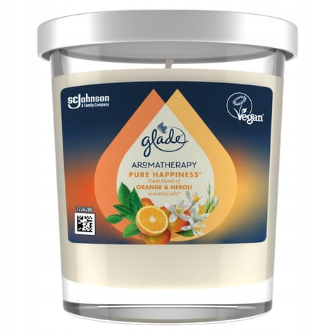 Glade Aromatherapie Kaars Puur Geluk - Oranje & Neroli