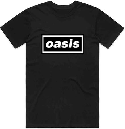 Oasis - Decca Logo Heren T-shirt - S - Zwart