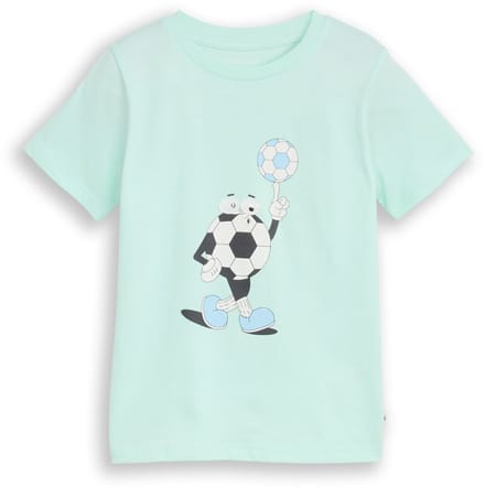 Tom Tailor - T-shirt met voetbalprint - Maat 92/98 - light bay green