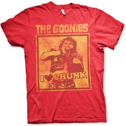 The Goonies Heren Tshirt -M- I Love Chunk Rood