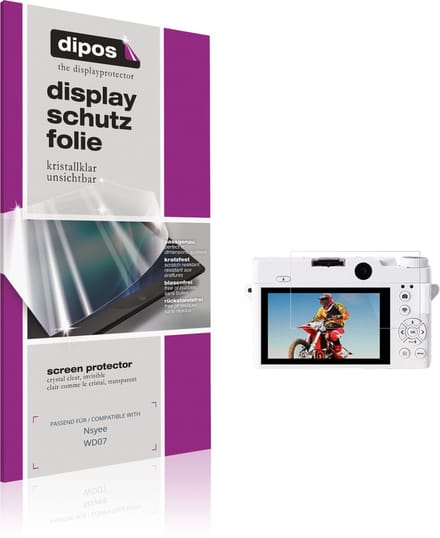 dipos – 4x Beschermfolie geschikt voor Nsyee WD07 | Krasbestendige & heldere Screenprotector Ultra-Thin
