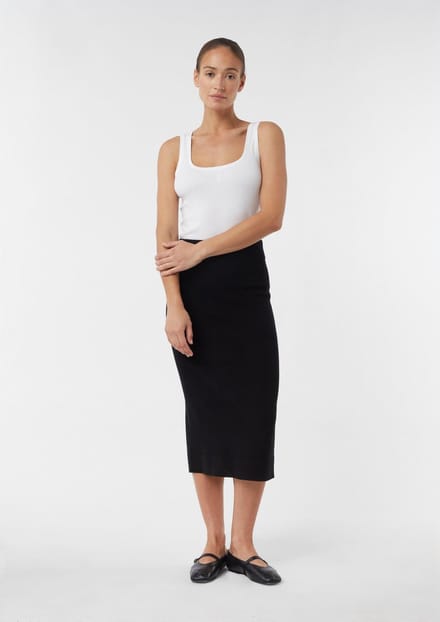 Comma  Skirts Black Größe: 34 | Midiröcke Outlet | Damen | Schwarz