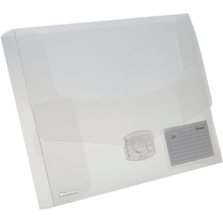 Rexel elastobox Ice transparant rug van 4 cm