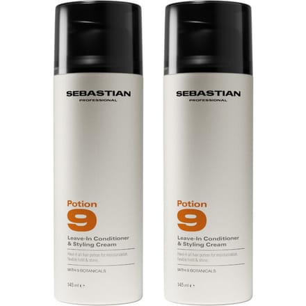 2x Sebastian Potion 9 Leave-In Conditioner & Styling Cream 150ml