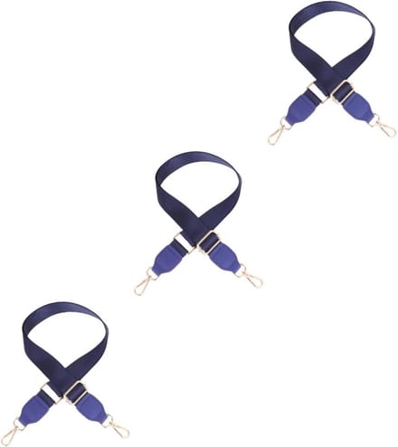Schouderband Tassen - Verstelbare Riem - Tas Vervangen - Set van Drie - 135 cm Lengte - Blauw