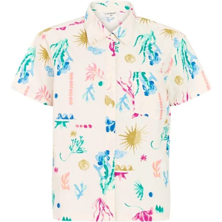 Protest PRTSizzle - Blouse Dames - Korte mouwen - Loose fit - Knoopsluiting - Wit