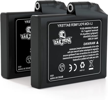 Oplaadbare Batterij - Accu Set - Verwarmde Kleding - UN38.3 Gecertificeerd - 2500 mAh - Zwart