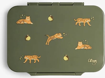 Citron Tritan Lunchbox - 4 compartimenten - 17x21x5cm - Tiger