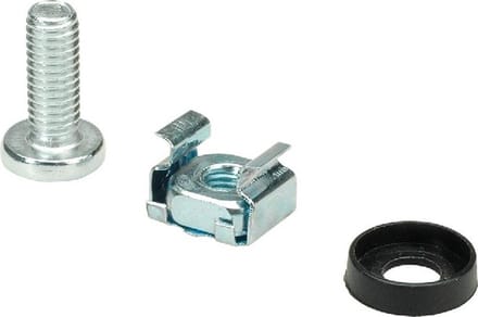 M6 schroevenset voor 10 inch / 19 inch componenten | zilver | 4 stuks