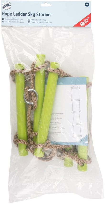 Small Foot - Touwladder met 5 Treden Groen, 200cm