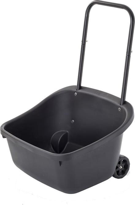Compost bak - Afval bak - Tuin Afval - Handvat - Wieltjes - Zwart - Compost