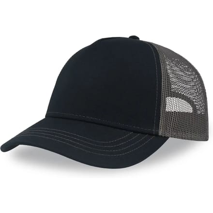 Atlantis Headwear Rapper Canvas Cap Recycled AT426 - NAVY/DARK GREY - One size