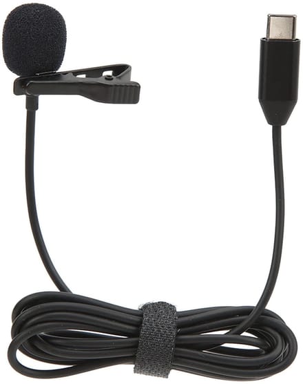Allecto - Lavalier-microfoon - Ruisonderdrukkende clipmicrofoon - Compact formaat - Omnidirectionele opname - Geschikt voor smartphones en Insta360...