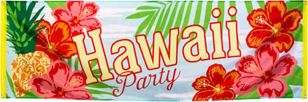 Boland - Polyester banner 'Hawaii party' - Tropisch - Hawaii - Themafeest - Tuinfeest