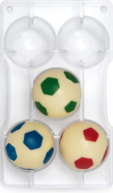 Decora Chocolade Mal - Voetbal Balls Ã˜52mm pk/2