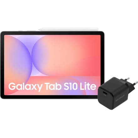 Samsung Galaxy Tab S10 Lite 10,9 inch 128GB Wifi Zilver + BlueBuilt Oplader