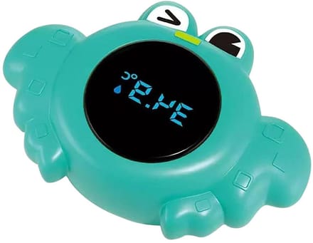 Badthermometer Kind - Water Temperatuurmeter - Veilig Baden - Dierenontwerp - 12 cm - Krabgroen