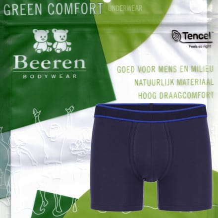 Beeren Green Comfort tencel - heren boxershort - maat M - marine