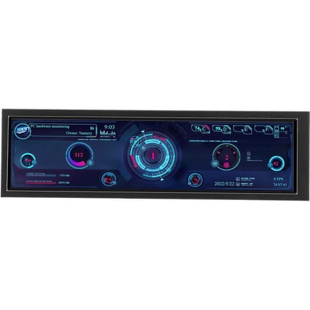8,8 inch PC Temperatuur Monitor 1920x480 60Hz voor AIDA64 PC Sensor Paneel Display CPU GPU SSD Data Temperatuur