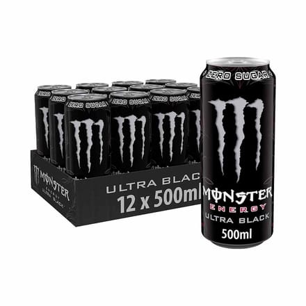Monster Energy Ultra 12x 500ml Black
