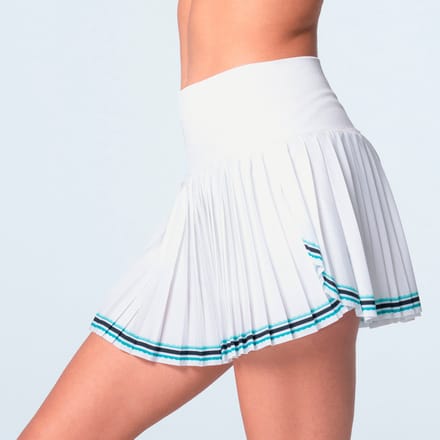 Lucky in Love Linen Streak Pleated Rok Dames