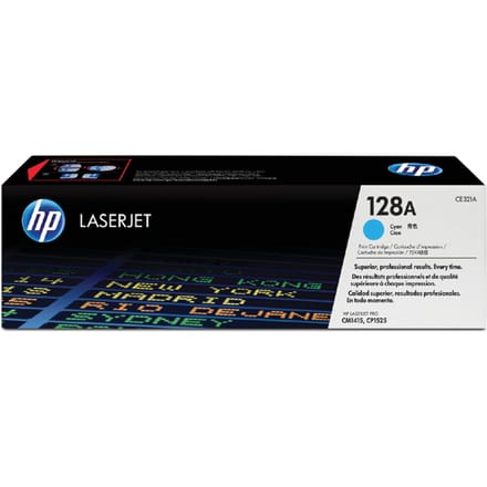 HP CE321A nr. 128A toner cartridge cyaan (origineel)