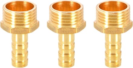 3PCS Messing Barbed Wire Slang Fitting Koppeling Connector 10mm naar 1/2" Mannelijk BSP Slangadapter voor Tuin en Waterleidingen