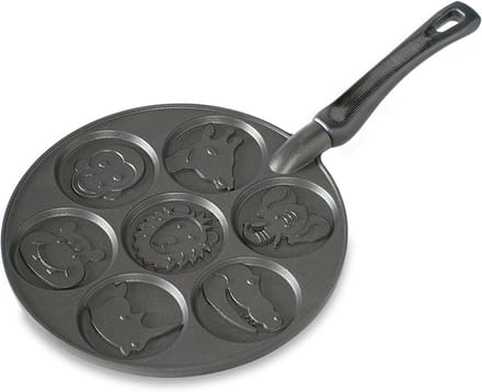 Pannenkoekenpan Dierenthema Aluminium 26,7 cm Zwart