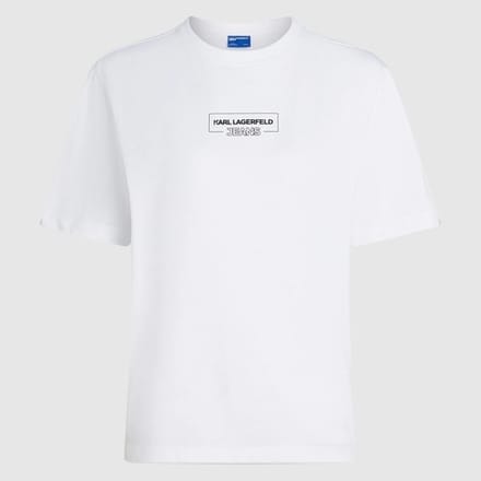 Karl Lagerfeld Outline Logo Regular Fit T-shirt Wit S Vrouw