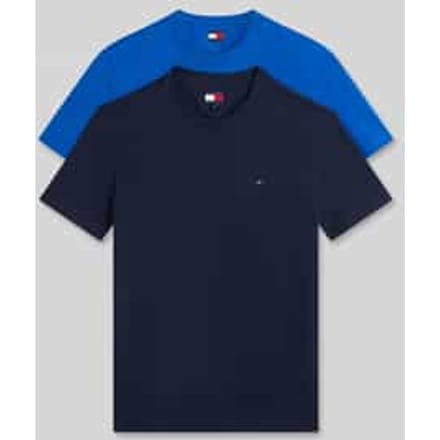 slim fit T-shirts van puur katoen in set van 2