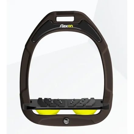 Ultra Grip Zadelbeugels Ingeklemd Bruin/Zwart/Geel Flex-On Green Composite