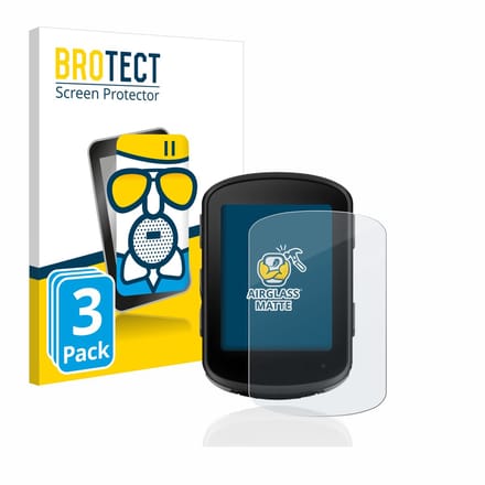 BROTECT - Screenprotector voor Garmin Edge 540 - Folie Beschermfolie Beschermglas matte 3 Stuks