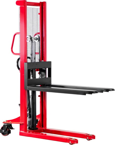 Handstapelaar 1000kg hefhoogte 1600mm enkele mast MW Tools MS1016