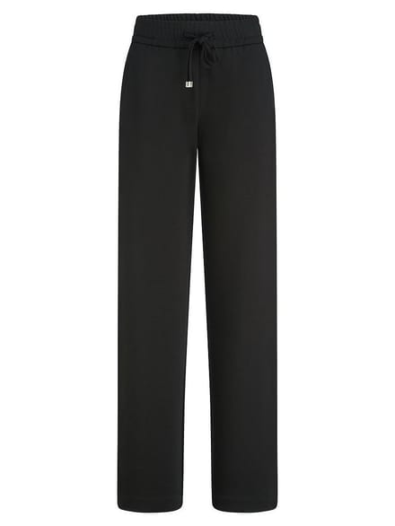 Enkellange Wide Fit-broek Van Peter Hahn zwart