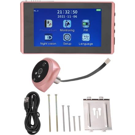 Digitale Deurkijker Real-time Weergave Hoge Definitie Slimme Deurbel Peephole Viewer met 4,3 inch