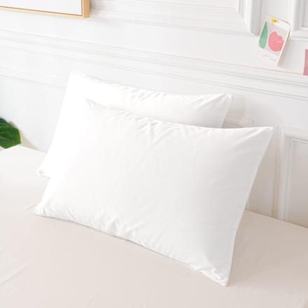 Taie d'oreiller 100 % coton, taie d'oreiller 40S, taille Queen et King size, personnalisation possible, vente en gros 48x74cm 2pcs blanc