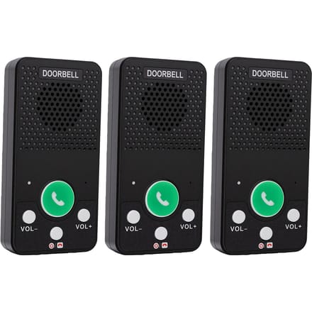3-pack Draadloze Intercomsystemen voor Huis Kantoor Full Duplex Kamer-naar-Kamer Intercom 1600ft Bereik 8 Volume Niveaus 4