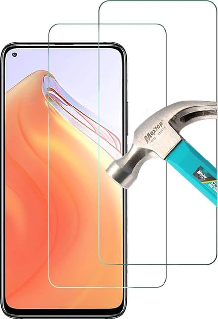 Geschikt Voor: Xiaomi Mi 10T Pro Screen Protector [2-Pack] Tempered Glas Screenprotector