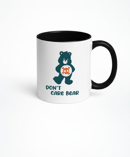 Don't Care Bear Mok - Unieke Koffiemok met Leuke Print