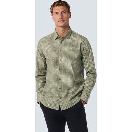 No Excess Shirt Stretch Allover Printed Cloud Größe: S | Casual hemden Outlet | Herren