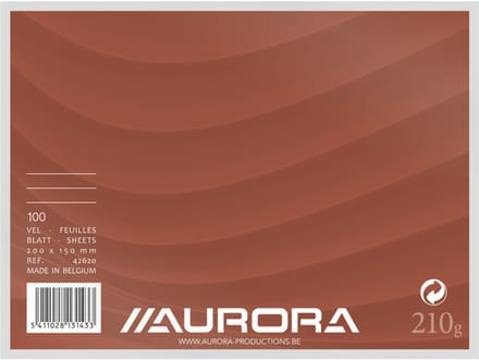 Systeemkaart aurora 200x150mm lijn koplijn 210gr | 5 stuks