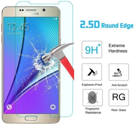 Screenprotector geschikt voor Samsung Galaxy J5 (2015) - Tempered Glass Screenprotector Transparant 2,5D 9H (Gehard Glas)