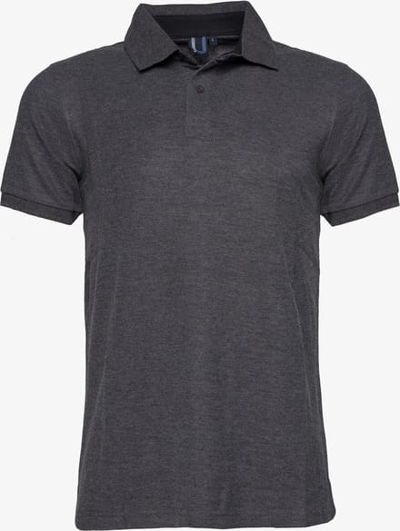 Unsigned heren polo - Grijs - Maat M