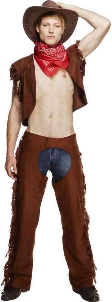 "Sexy cowboypak voor mannen - Verkleedkleding - Medium"