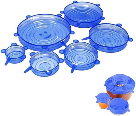 Solidchoice - Set van 12 Herbruikbare Siliconen Deksel voor Keuken