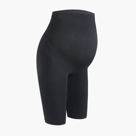 cfab - Naadloze zwangerschapsshorts met hoge taille - antraciet - XL