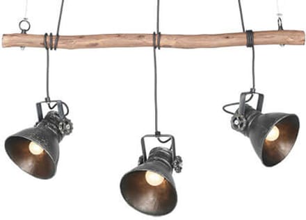 by Mooss - Hanglamp 3 - Spot - Industrieel - Stoer - Trendy - Hip - Uniek